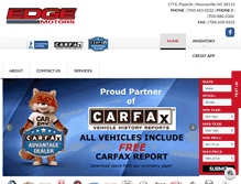 Tablet Screenshot of edgemotorsnc.com